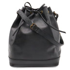 Louis Vuitton Epi Noe Shoulder Bag Drawstring Noir Black Gold