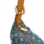 Louis Vuitton Monogram Denim Baggy GM Shoulder Bag Crossbody Long Strap Blue — view 6