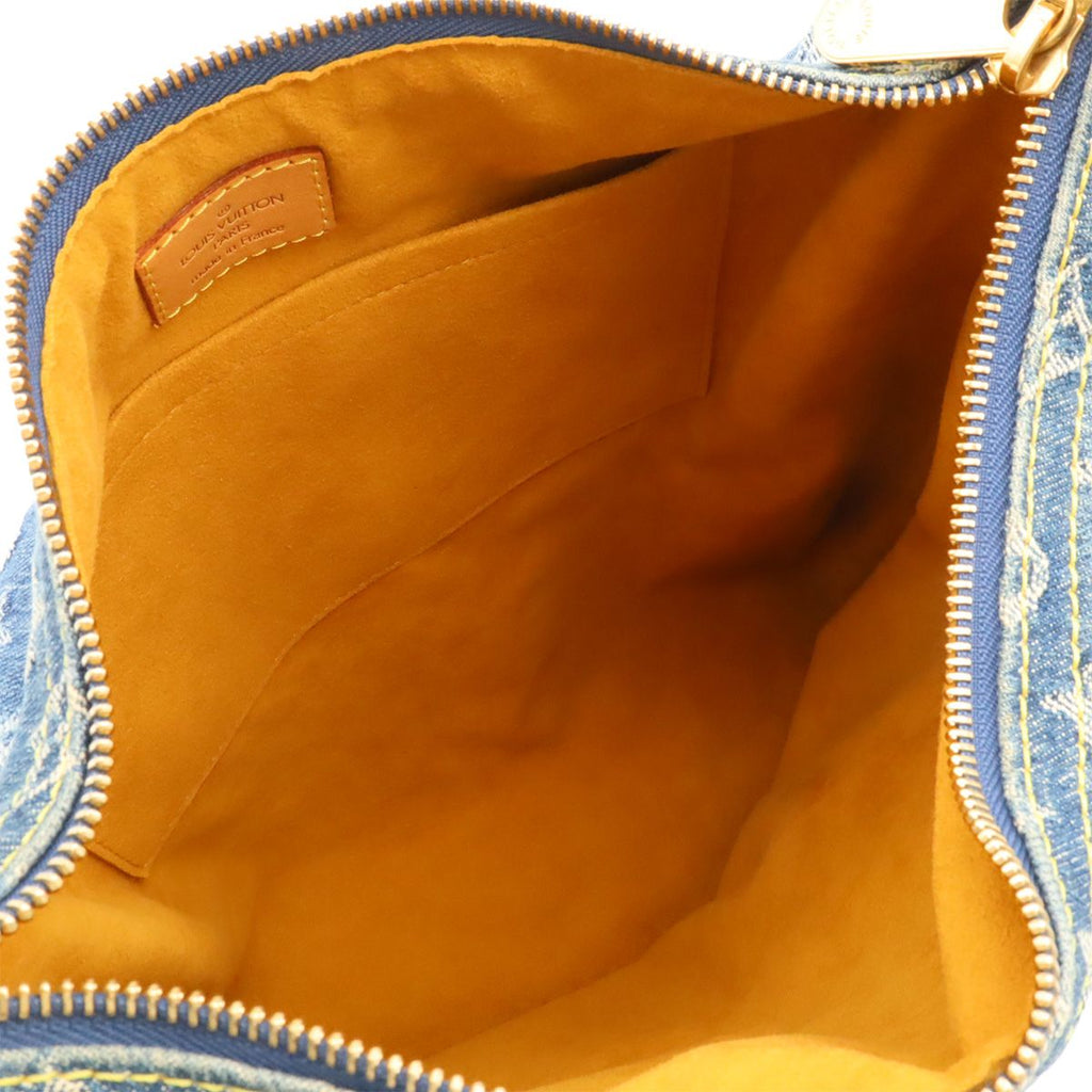 Louis Vuitton Monogram Denim Baggy GM Shoulder Bag Crossbody Long Strap Blue — view 7