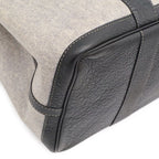 Hermes Garden Party PM Tote Shoulder Bag Toile H Canvas Black — view 3