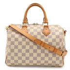 Louis Vuitton Damier Azur Speedy Bandouliere 25 Boston Bag 2-Way