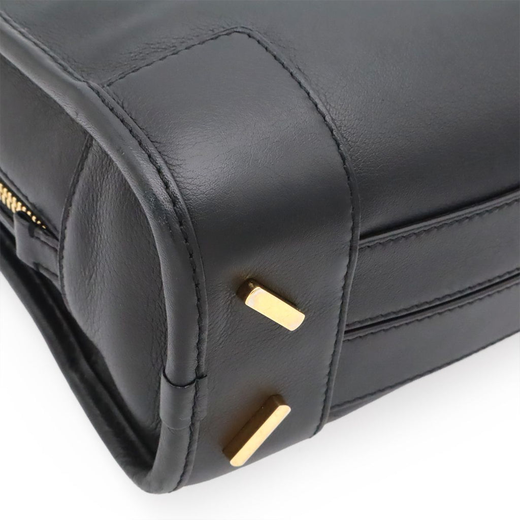 Loewe Amazona 23 Anagram Mini Boston 2-Way Shoulder Bag Leather Black Gold — view 3