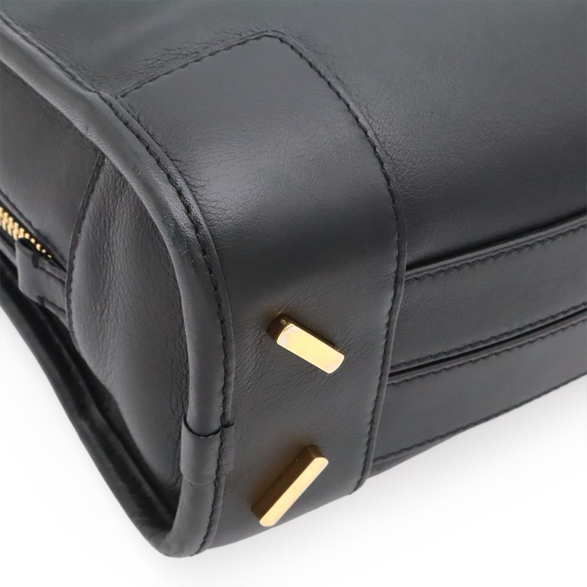 Loewe Amazona 23 Anagram Mini Boston 2-Way Shoulder Bag Leather Black Gold — view 3