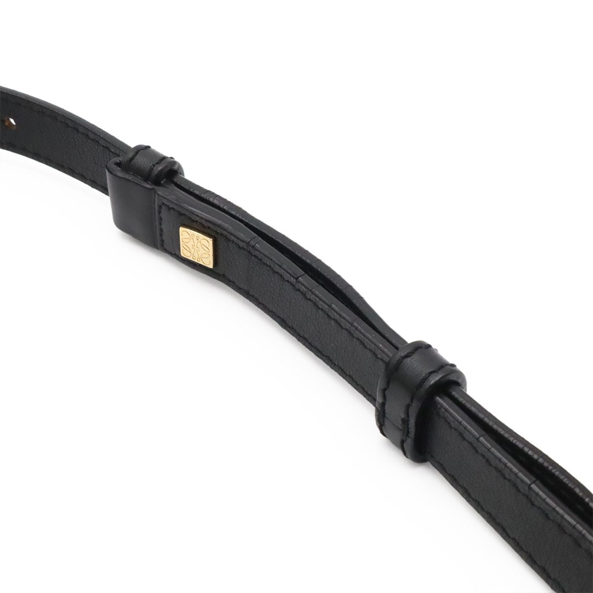 Loewe Amazona 23 Anagram Mini Boston 2-Way Shoulder Bag Leather Black Gold — view 6