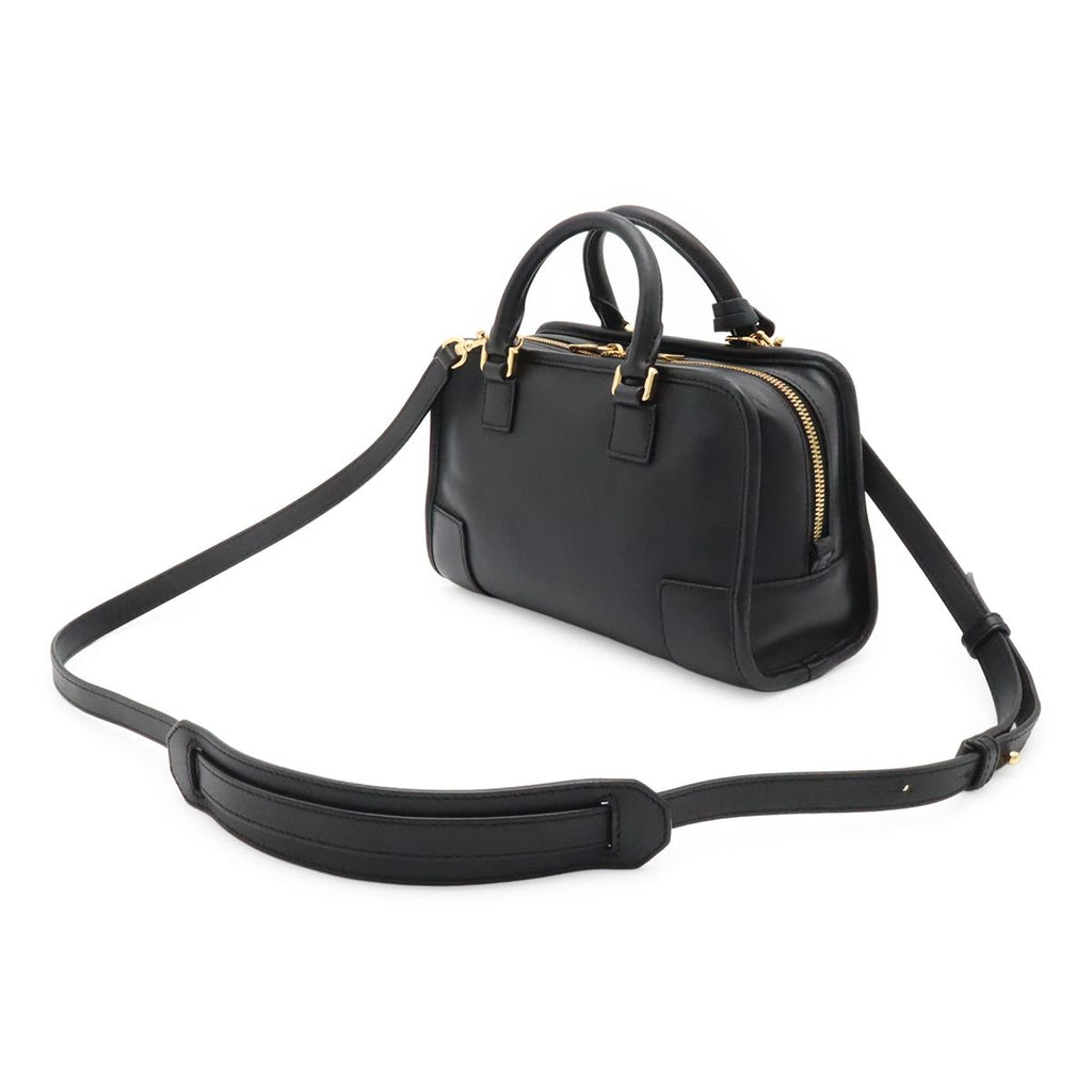 Loewe Amazona 23 Anagram Mini Boston 2-Way Shoulder Bag Leather Black Gold — view 2