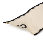 Chanel Ribbon Brooch Logo Bag Motif Satin Ivory Black — view 2