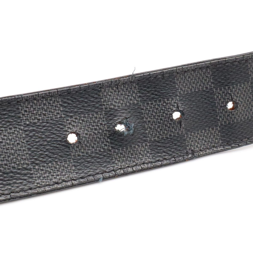 Louis Vuitton Damier Graphite Ceinture LV Initial 40 Belt 95 — view 6