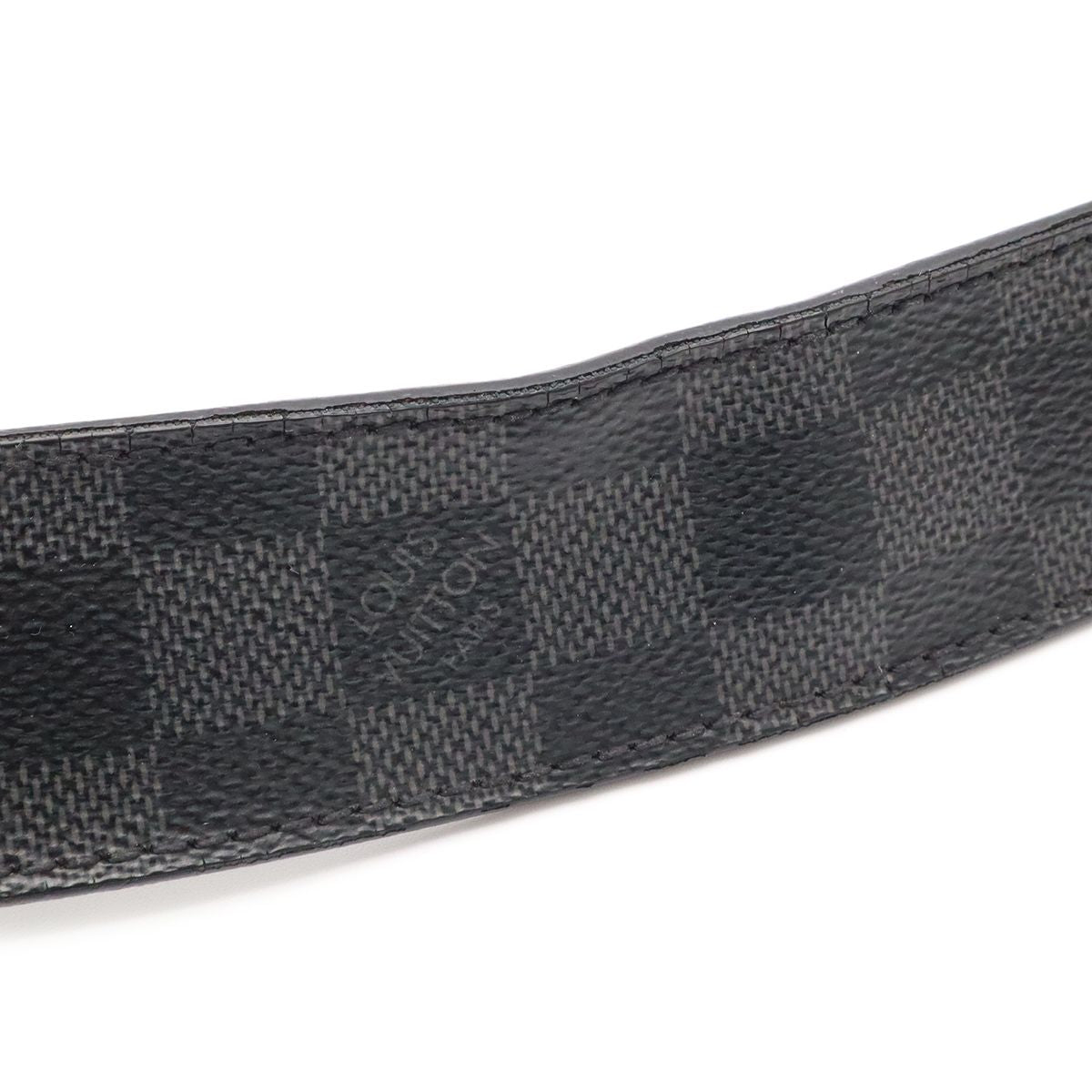 Louis Vuitton Damier Graphite Ceinture LV Initial 40 Belt 95 — view 5