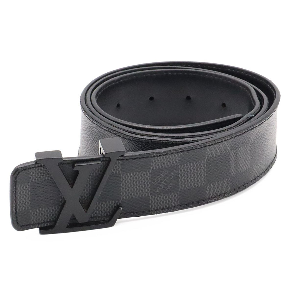 Louis Vuitton Damier Graphite Ceinture LV Initial 40 Belt 95