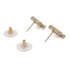 Chanel CC Logo Pearl Earrings Faux Gold White — view 3