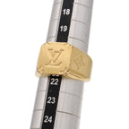 Louis Vuitton Signet Ring Monogram L JP Gold Plated — view 6