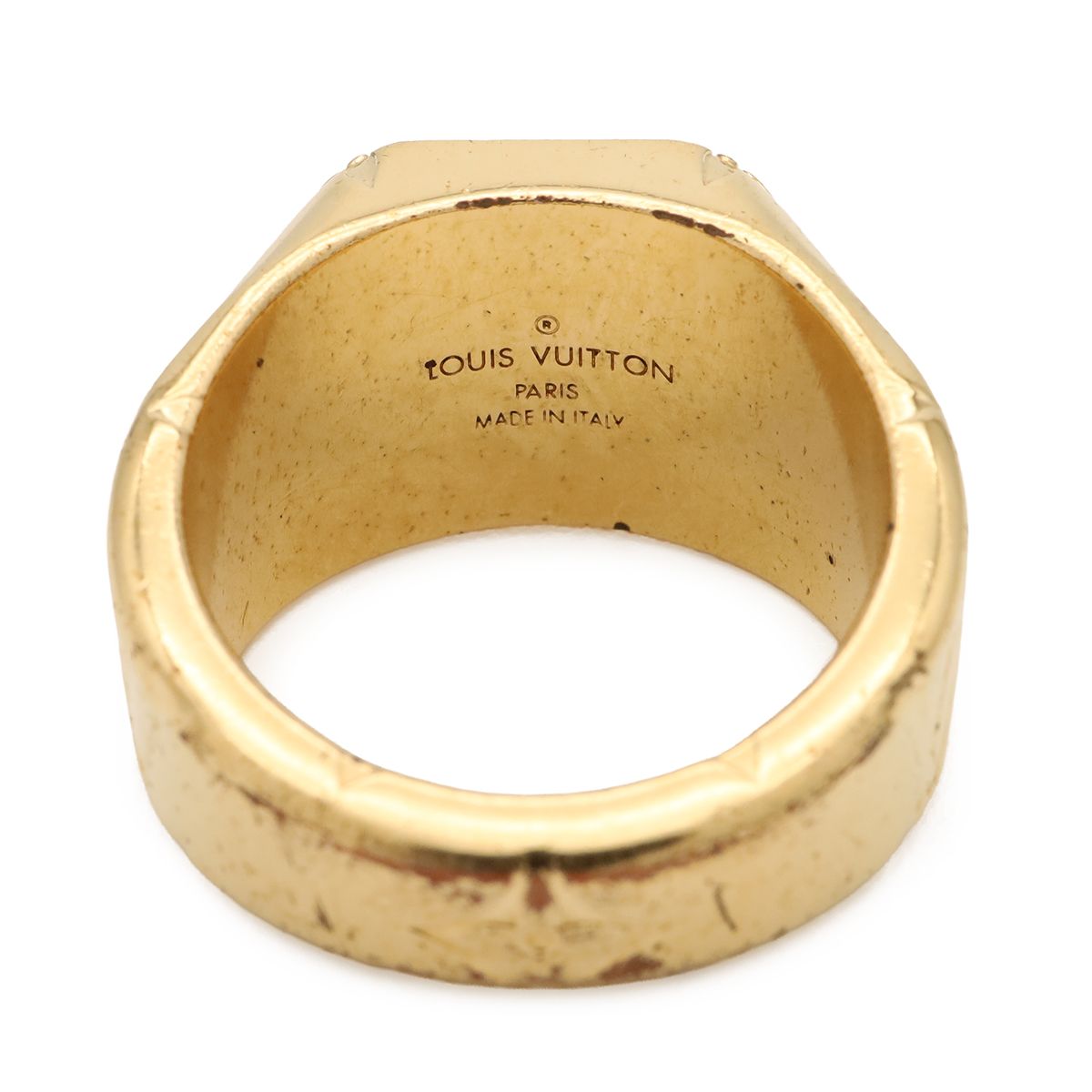 Louis Vuitton Signet Ring Monogram L JP Gold Plated — view 4