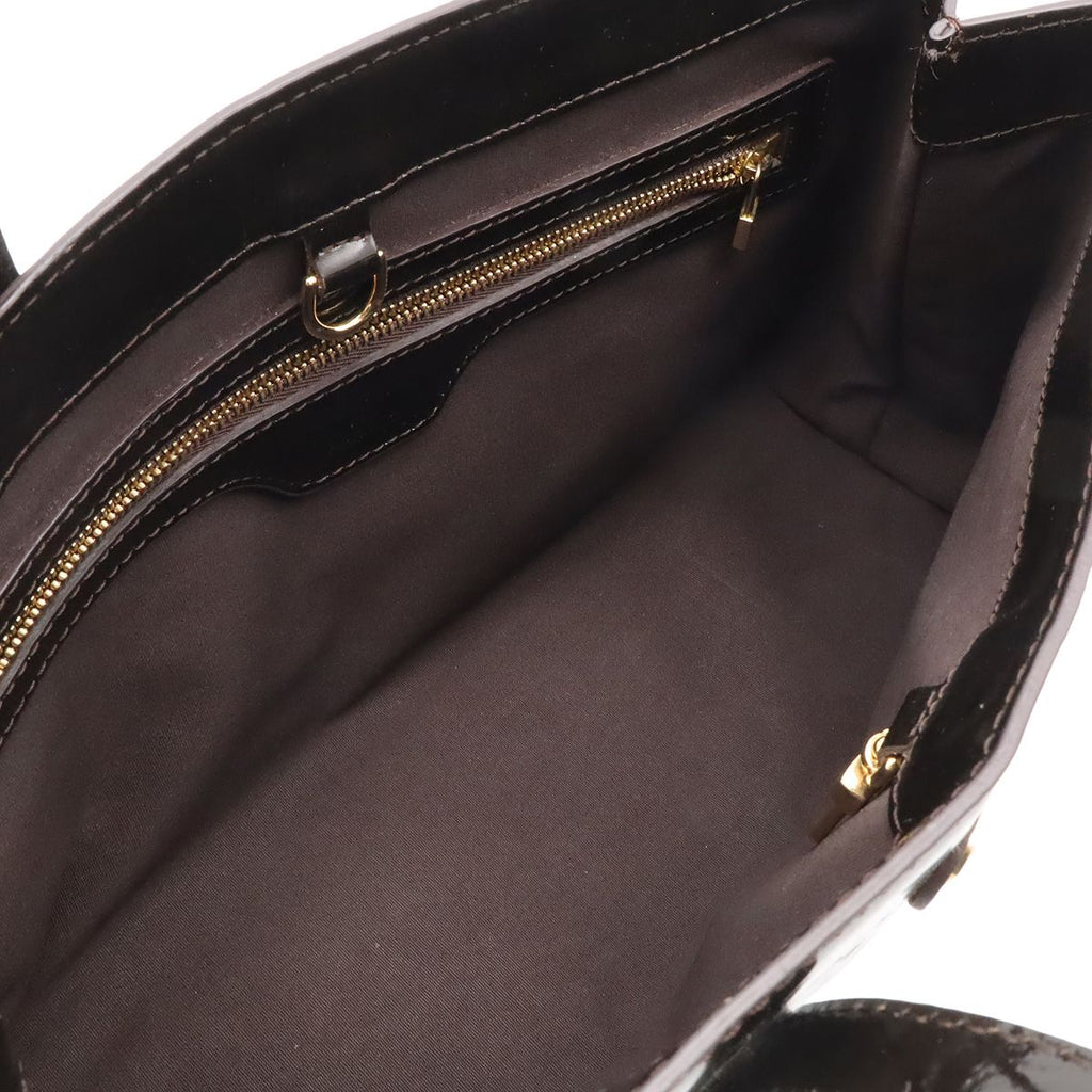 Louis Vuitton Monogram Vernis Wilshire PM Tote Bag Patent Calfskin Amarante — view 5