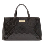 Louis Vuitton Monogram Vernis Wilshire PM Tote Bag Patent Calfskin Amarante