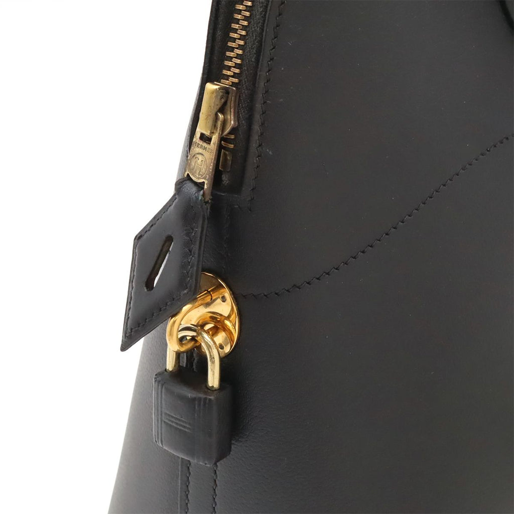 Hermes Bolide 35 Tote 2-Way Shoulder Bag Leather Black Gold — view 5