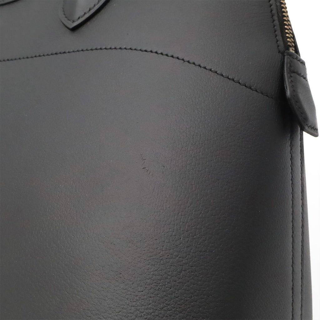 Hermes Bolide 35 Tote 2-Way Shoulder Bag Leather Black Gold — view 8