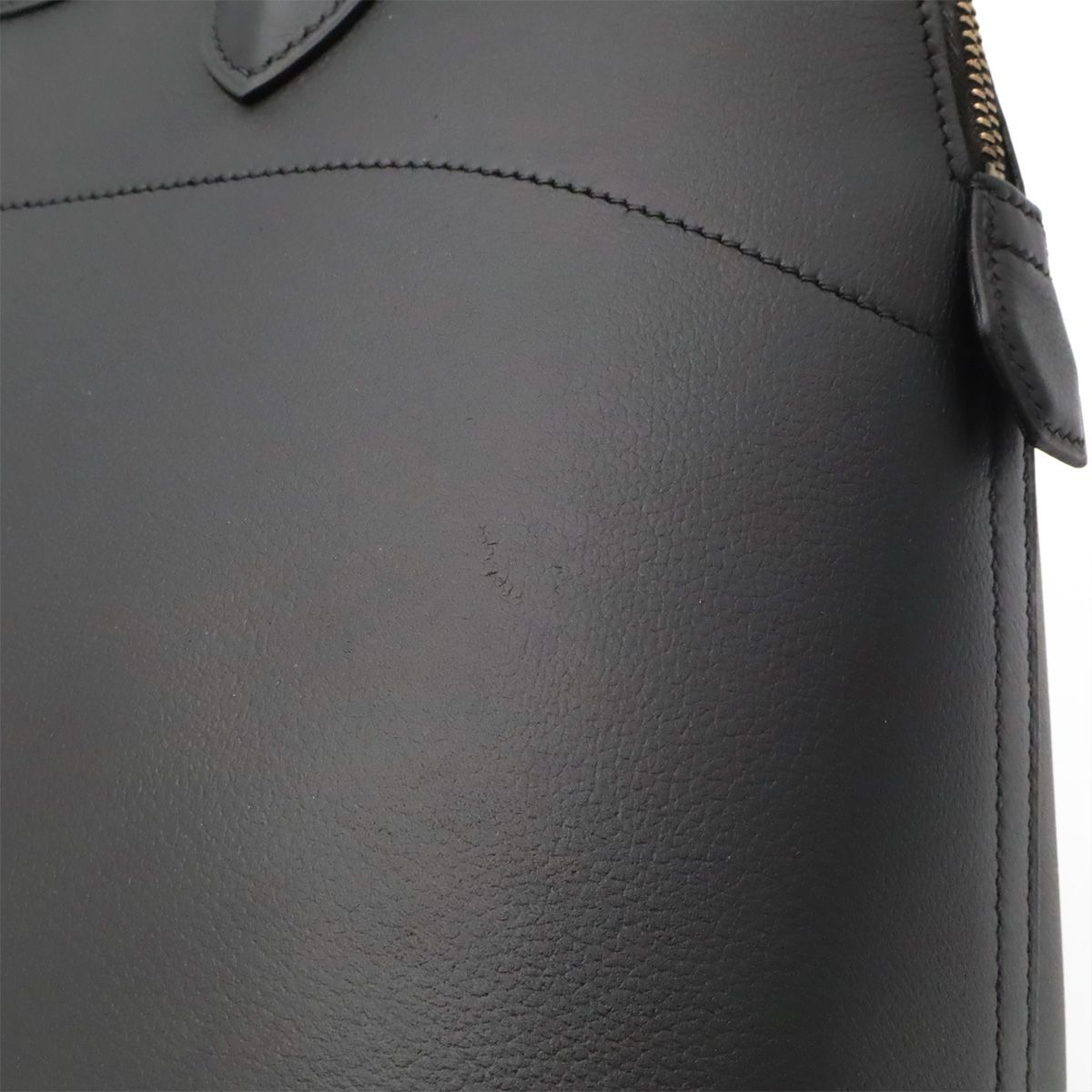 Hermes Bolide 35 Tote 2-Way Shoulder Bag Leather Black Gold — view 8