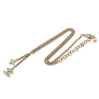 Chanel CC Logo Chain Pendant Metal Rhinestone Gold — view 2