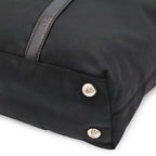 Prada Triangle Tote 2-Way Shoulder Bag Nylon Nero Black Blue Silver — view 3