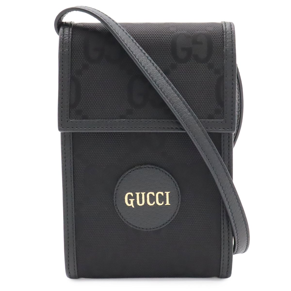 Gucci Off the Grid Pochette Mini Shoulder Bag Nylon Canvas Black