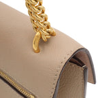 Louis Vuitton My Lockme Chain Shoulder Bag Pochette Leather Greige — view 8