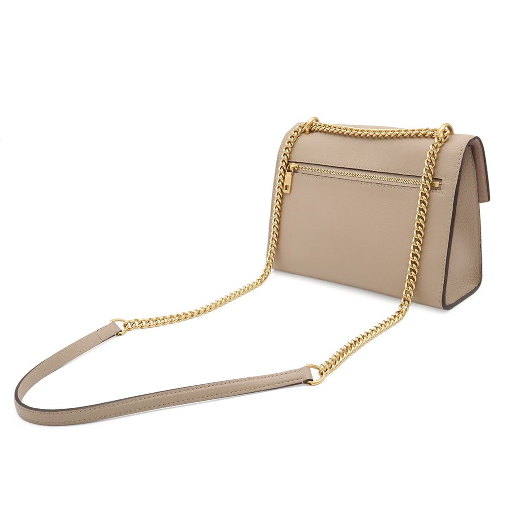Louis Vuitton My Lockme Chain Shoulder Bag Pochette Leather Greige — view 2