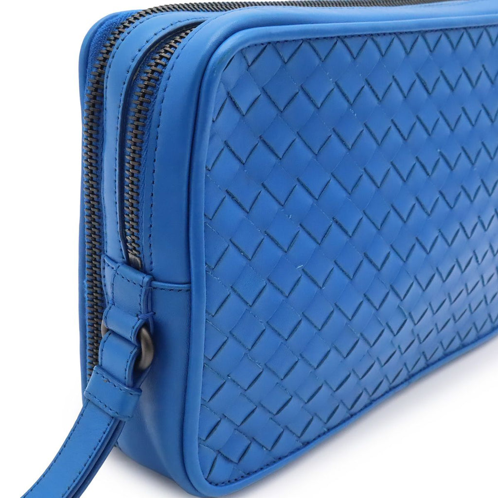Bottega Veneta Intrecciato Clutch Leather Blue — view 4
