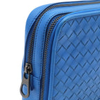 Bottega Veneta Intrecciato Clutch Leather Blue — view 8
