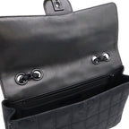 Chanel New Travel Line Chain Shoulder Bag 2-Way Nylon Jacquard Leather Black — view 6