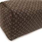 Louis Vuitton Monogram Mini Lin Speedy 30 Mini Boston Bag Canvas Ebene Brown — view 3