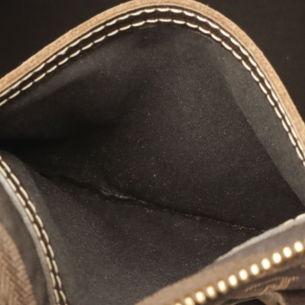 Louis Vuitton Monogram Mini Lin Speedy 30 Mini Boston Bag Canvas Ebene Brown — view 8