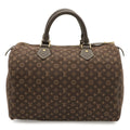 Louis Vuitton Monogram Mini Lin Speedy 30 Mini Boston Bag Canvas Ebene Brown