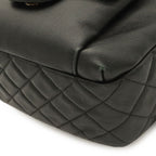 Chanel Quilted CC Logo Chain Backpack Mini Caviar Leather Black Gold — view 3