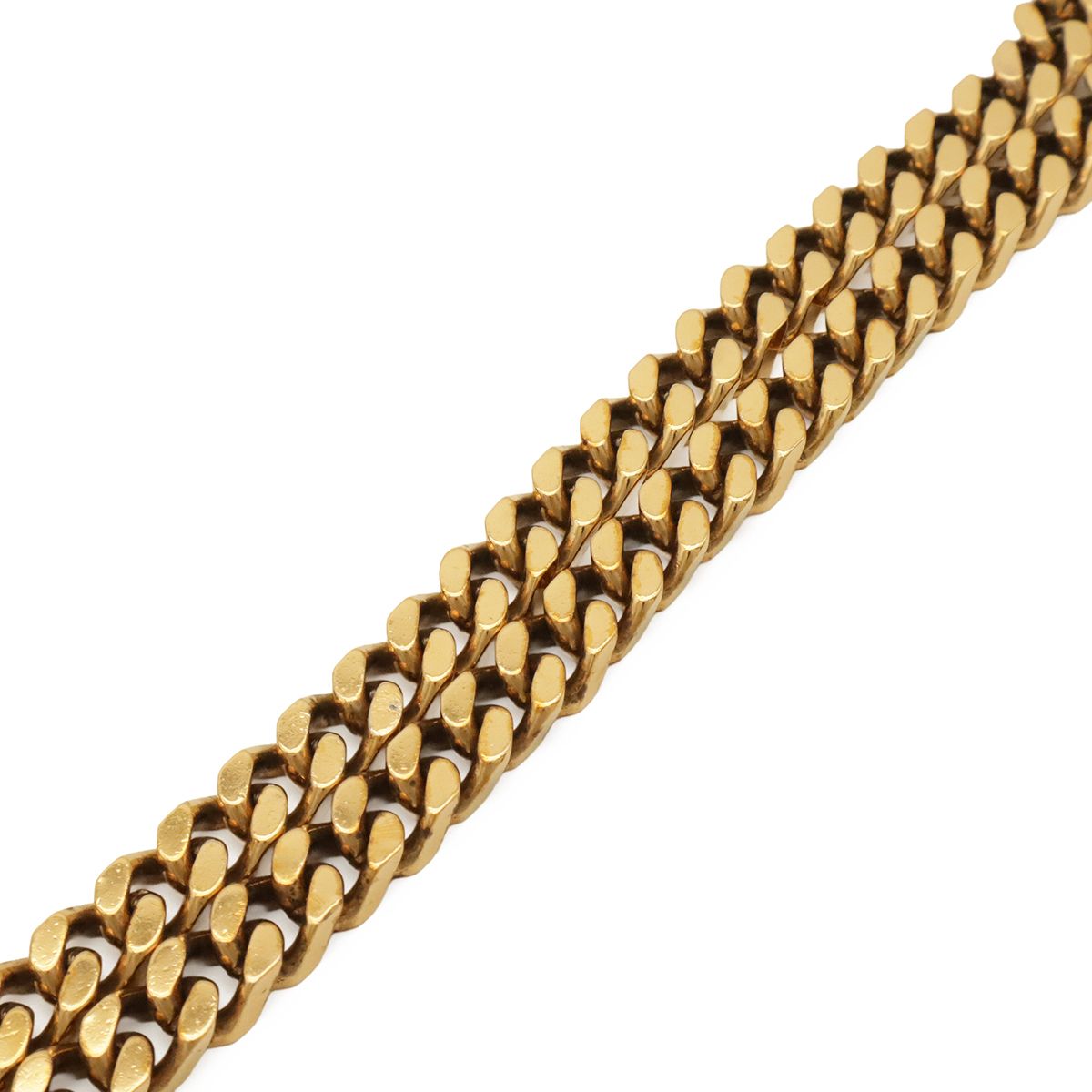 Gucci Interlocking G Double G Chain Shoulder Bag Leather Black Gold — view 5