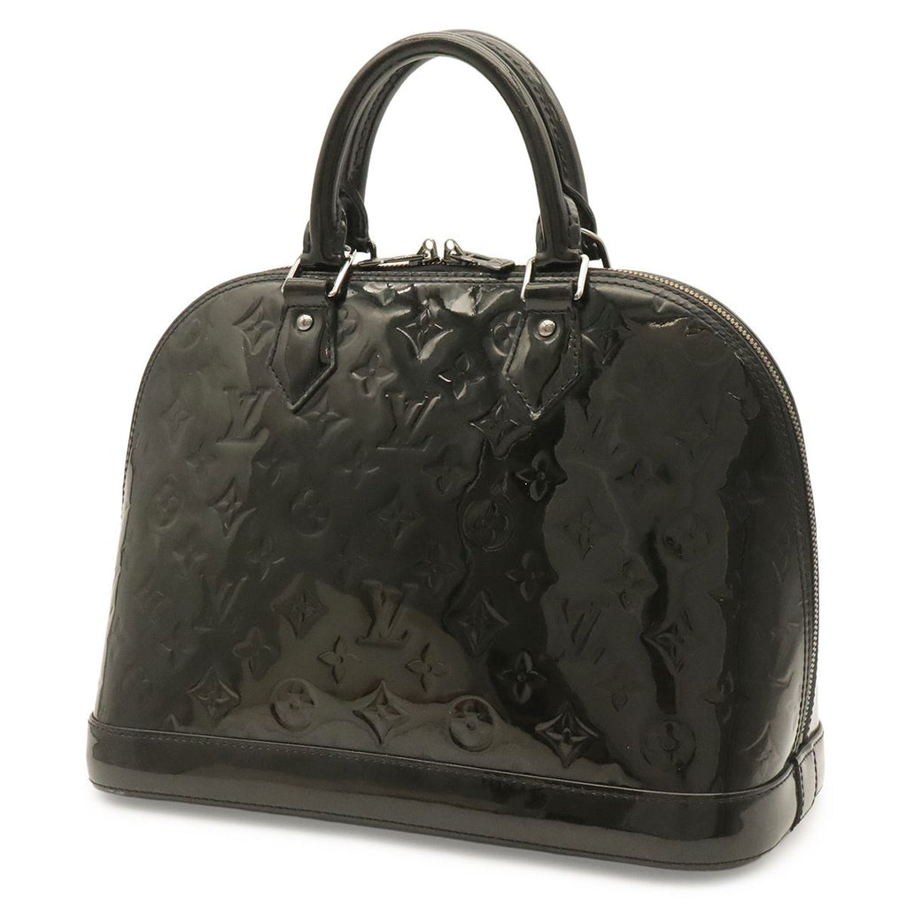 Louis Vuitton Monogram Vernis Alma PM Handbag Patent Leather Noir Black — view 2