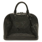 Louis Vuitton Monogram Vernis Alma PM Handbag Patent Leather Noir Black