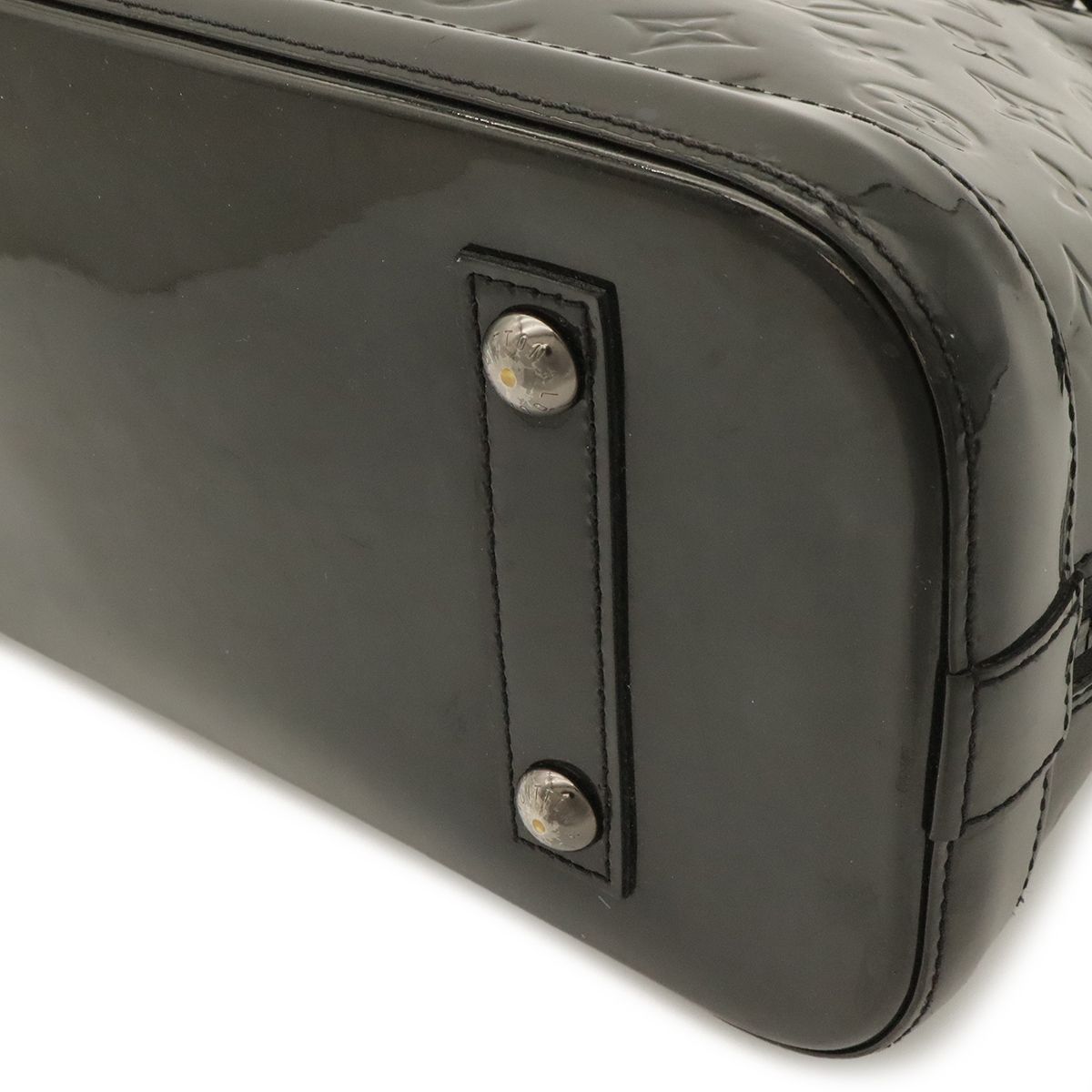 Louis Vuitton Monogram Vernis Alma PM Handbag Patent Leather Noir Black — view 3