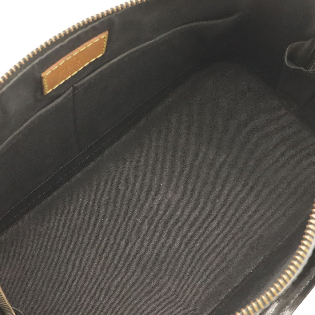 Louis Vuitton Monogram Vernis Alma PM Handbag Patent Leather Noir Black — view 8