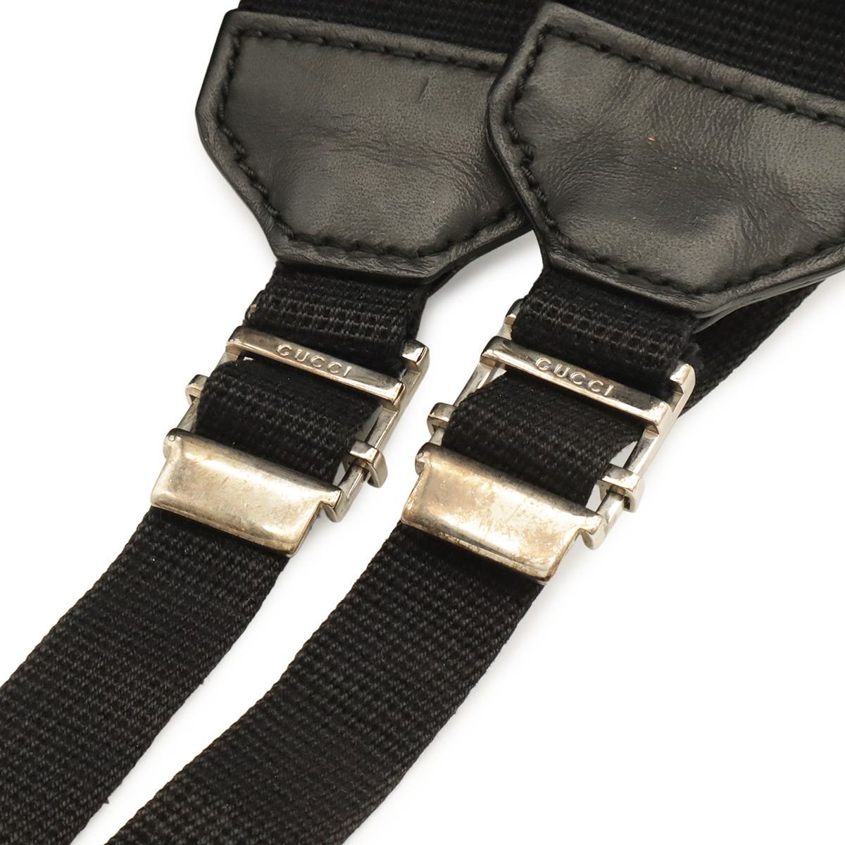 Gucci Guccissima Backpack Rubber-Coated Leather Black Silver — view 6