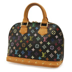 Louis Vuitton Monogram Multicolor Alma Handbag Studs Noir Black — view 2