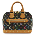 Louis Vuitton Monogram Multicolor Alma Handbag Studs Noir Black