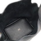 Hermes Picotin Lock PM Mini Bag Tote Taurillon Clemence Leather Black Gold — view 7