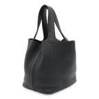 Hermes Picotin Lock PM Mini Bag Tote Taurillon Clemence Leather Black Gold — view 2