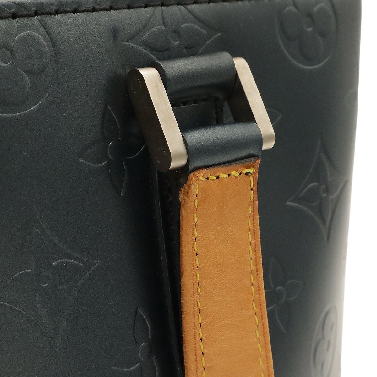 Louis Vuitton Monogram Matt Stockton Tote Shoulder Bag Blue — view 7