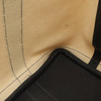 Hermes Petite Ceinture PM Tote Bag Canvas Leather Natural Navy Silver — view 6