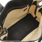 Hermes Petite Ceinture PM Tote Bag Canvas Leather Natural Navy Silver — view 5