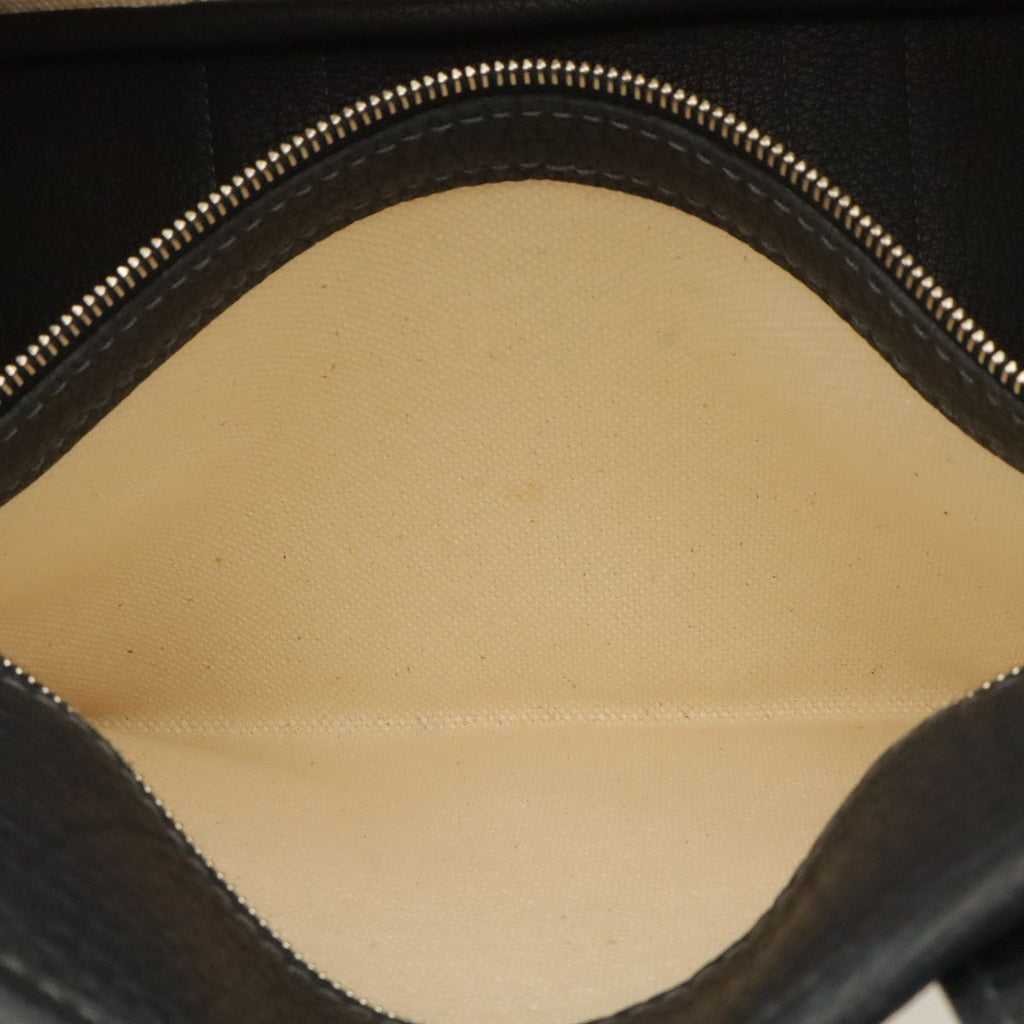 Hermes Petite Ceinture PM Tote Bag Canvas Leather Natural Navy Silver — view 7
