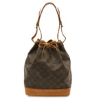 Louis Vuitton Monogram Noe Shoulder Bag Semi Drawstring