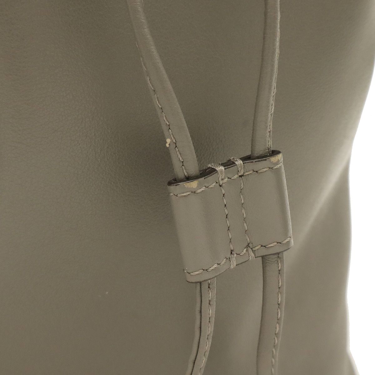 Fendi Montresor FF Logo Zucca Bucket Bag Drawstring 2-Way Leather Gray Brown — view 7