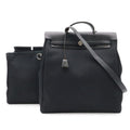 Hermes Herbag MM 2-Way Shoulder Bag Toile Officier Canvas Black